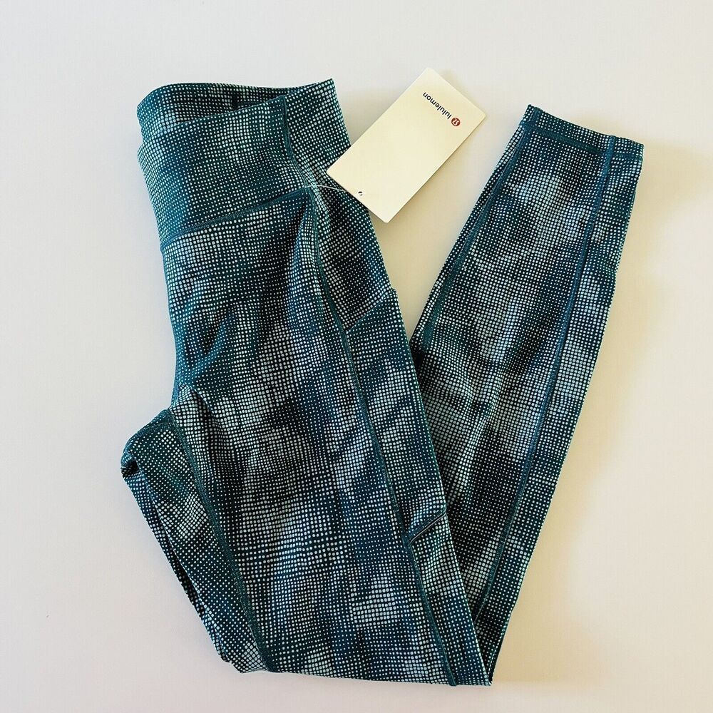 LULULEMON ATHLETICA Illusion Tidal Teal Speed Up Tight 28" Leggings - US 6